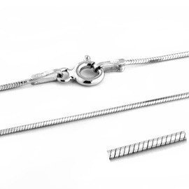 Srebrny Łańcuszek Linka 8-Kątna Długość 60cm