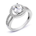 Srebrny Pierścionek z Diamentową Cyrkonią