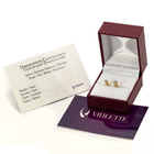 Złote Kolczyki Kółka Wysadzane Brylantami