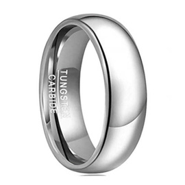 Gładka Damsko Męska Obrączka z Wolframu