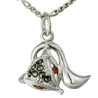 Srebrna Zawieszka Lisek z Cyrkoniami