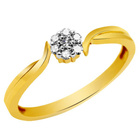 Złoty Pierścionek z Diamentami Brylantami