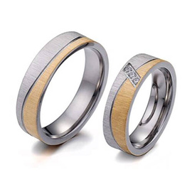 Komplet Obrączek Dla Pary Stal Szlachetna