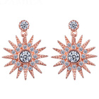 Srebrne Pozłacane Kolczyki w Kształcie Gwiazdy