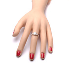 Srebrny Pierścionek z Diamentową Cyrkonią