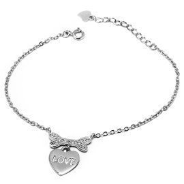 Bransoletka Srebrna Sreduszko i Kość