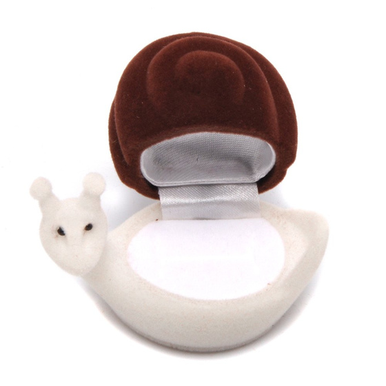 Pudełko Ślimak na Pierścionek, Kolczyki