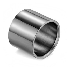 Szeroka Czarna Obrączka ze Stali Szlachetnej