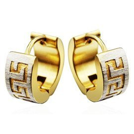 Złote Kolczyki ze Stali Chirurgicznej