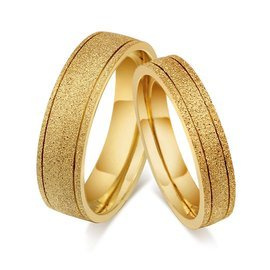 Komplet Złotych Obrączek Dla Pary Stal Szlachetna