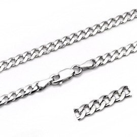 Srebrny Łańcuszek Pancerka Długość 50cm gr.5mm