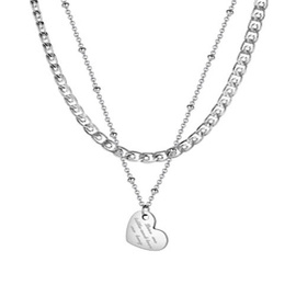 Naszyjnik z Sercem Stal Szlachetna