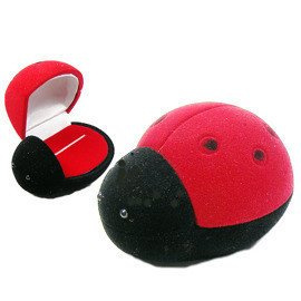 Pudełko na Pierścionek Kolczyki Biedronka