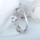 Pierścionek Srebrny Serduszko z Cyrkoniami