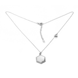 Naszyjnik Sześciokąty Stal Szlachetna