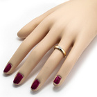 Złota Obrączka Zaręczynowa Serce z Brylantami