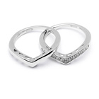 Komplet Dwóch Pierścionków Srebrnych