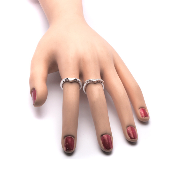 Komplet Dwóch Pierścionków Srebrnych