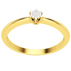 Pierścionek Zaręczynowy Złoty z Brylantami 375