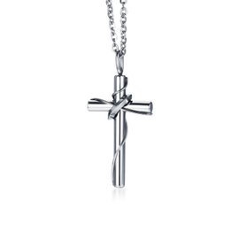 Naszyjnik z Krzyżykiem Stal Szlachetna