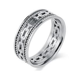 Ażurowa Obrączka ze Stali Szlachetnej