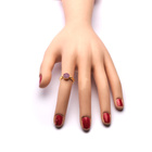 Srebrny Pierścionek Pokryty Złotem