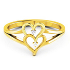 Pierścionek Złoty 375 Dwa Serca Dla Zakochanych