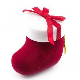 Pudełko na Biżuterię Świąteczny Czerwony But