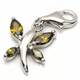 Zielony Motyl Przywieszka do Bransoletki