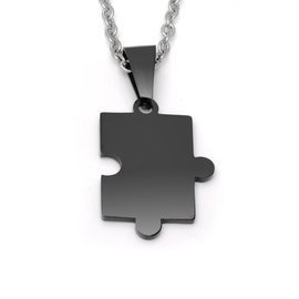 Naszyjnik z Puzzlami Stal Szlachetna