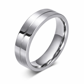 Gładka Obrączka ze Stali Szlachetnej