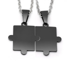 Komplet 2 Naszyjników dla Pary Puzzle