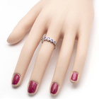 Srebrny Pierścionek z Fioletowymi Kamieniami