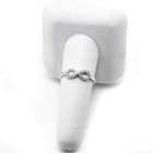 Pierścionek Srebrny Nieskończoność z Cyrkoniami