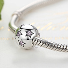 Srebrna Zawieszka Przwieszka Kula w Gwiazdki