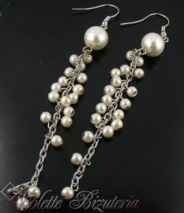 Rodowane kolczyki z perlami 024