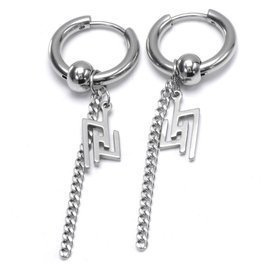Kolczyki z Łańcuszkiem ze Stali Szlachetnej