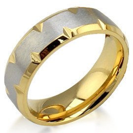 Męska Damksa Obrączka ze Stali Chirurgicznej Satynowa