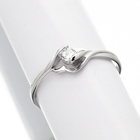 Pierścionek Srebrny z Okrągłą Cyrkonią