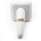 Pierścionek Srebrny Nieskończoność Pokryta Złotem