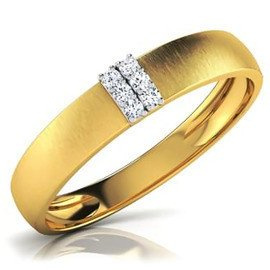Złota Obrączka Wysadzana Brylantami