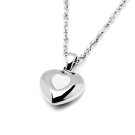 Naszyjnik Serce Stal Szlachetna