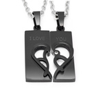 Komplet 2 Naszyjników dla Pary z Sercem