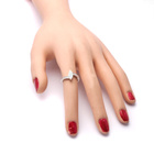 Srebrny Pierścionek z Opalem i Cyrkoniami