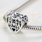 Srebrna Zawieszka Serce Najlepsza Mama