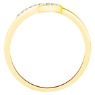 Złoty Pierścionek z Brylantami Zawijaniec 