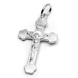 Zawieszka Srebrny Krzyżyk z Jezusem