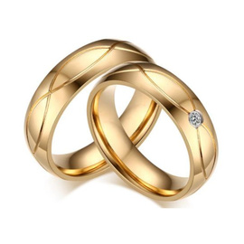 Komplet Obrączek Dla Pary Stal Szlachetna