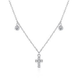 Srebrny Naszyjnik z Krzyżykiem