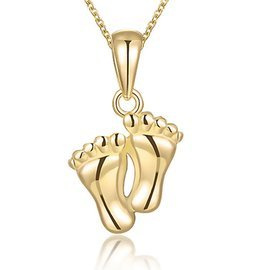 Srebrne zawieszka stopy